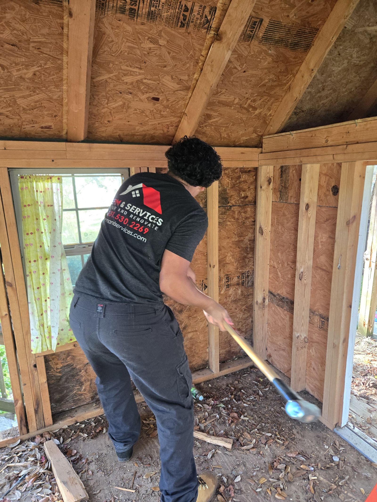 Interior demolition and shed teardown by EPM & Services in Eustis, FL Interior demolition and shed teardown by EPM & Services in Eustis, FL